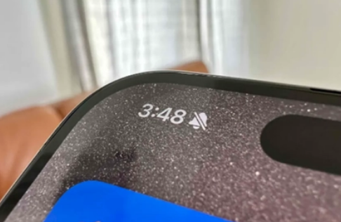 西峰苹果15pro维修站分享如何隐藏iPhone15Pro上静音铃声图标 
